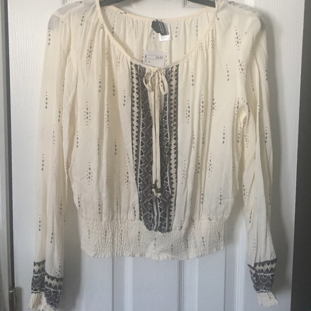 Aztec print blouse